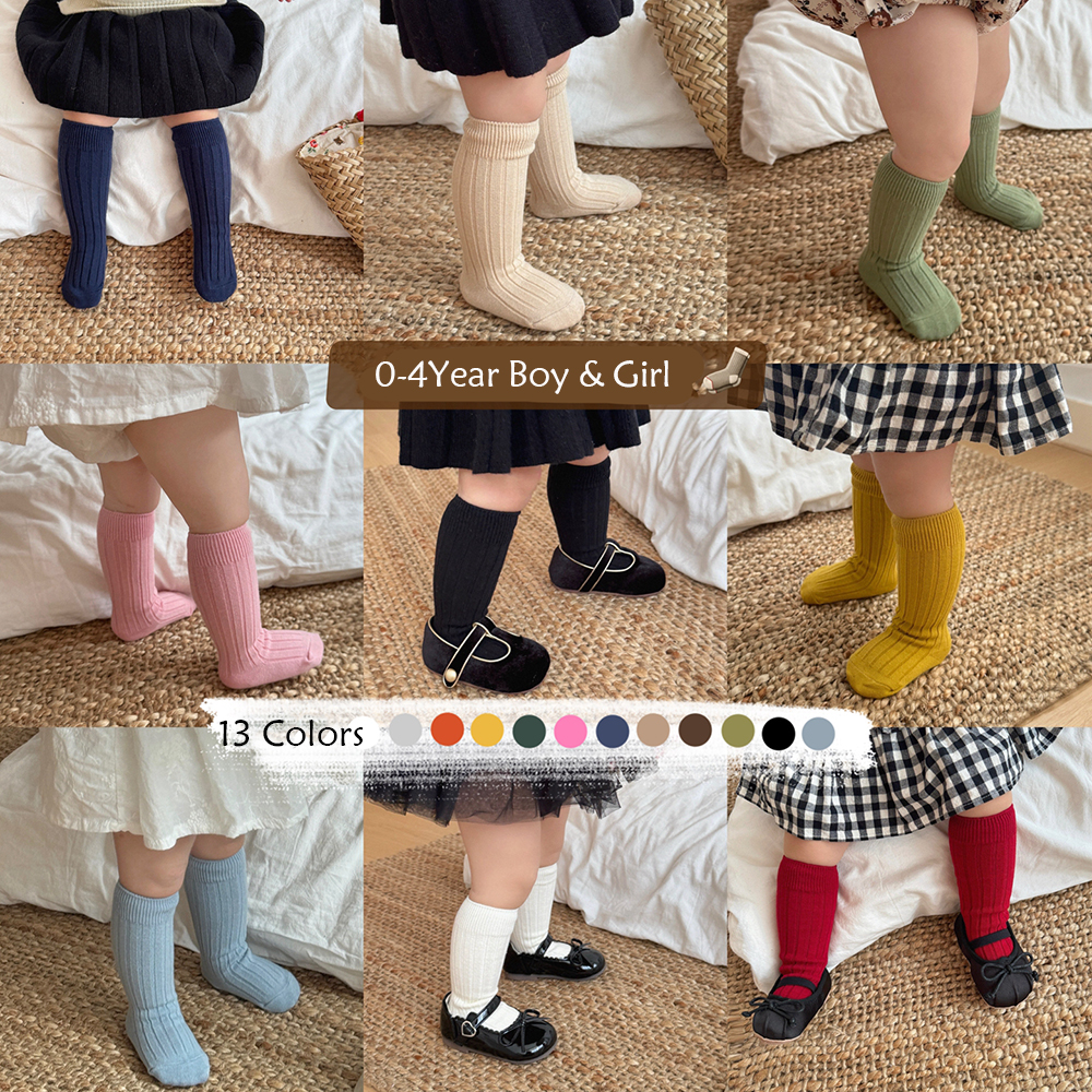 Baby Sock Oximeter - Solid Color Boys Girls Long Socks
