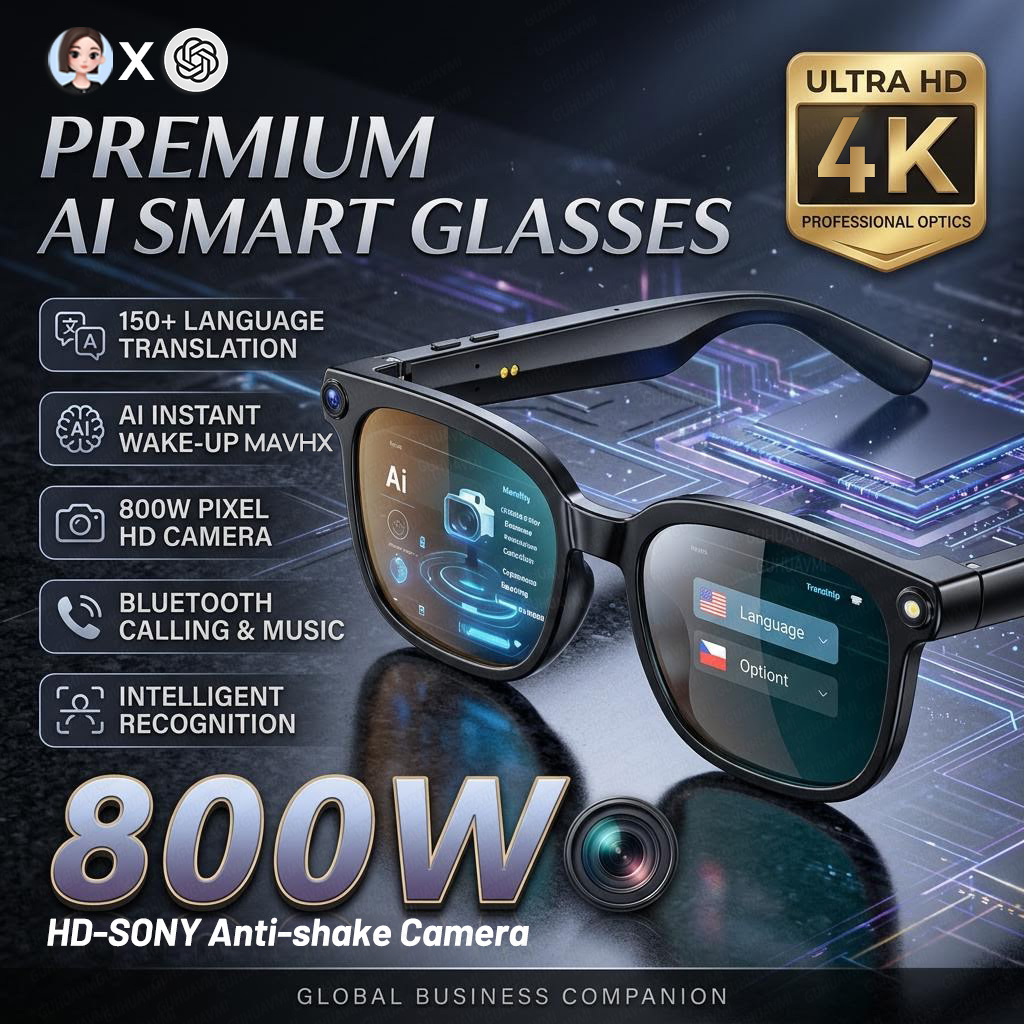 2026 4K 8MP Smart Glasses Men  – обзор и цена Smart Glasses Lens