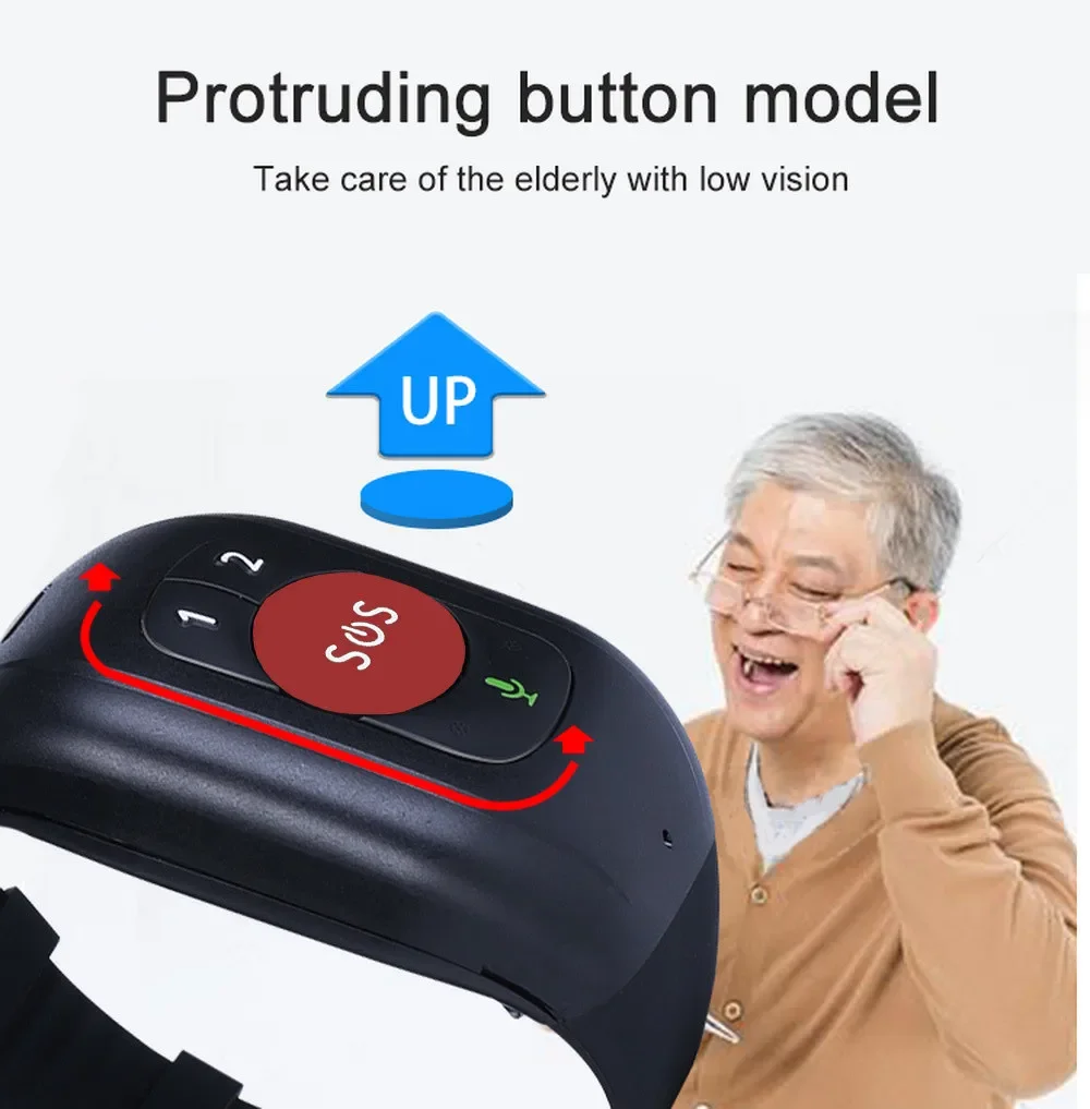 Elderly 4G LTE SOS Watch GPS T – обзор и цена Fall Detection Watch