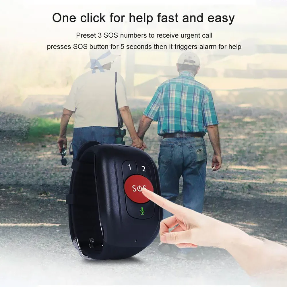 Elderly 4G LTE SOS Watch GPS T – обзор и цена Fall Detection Watch