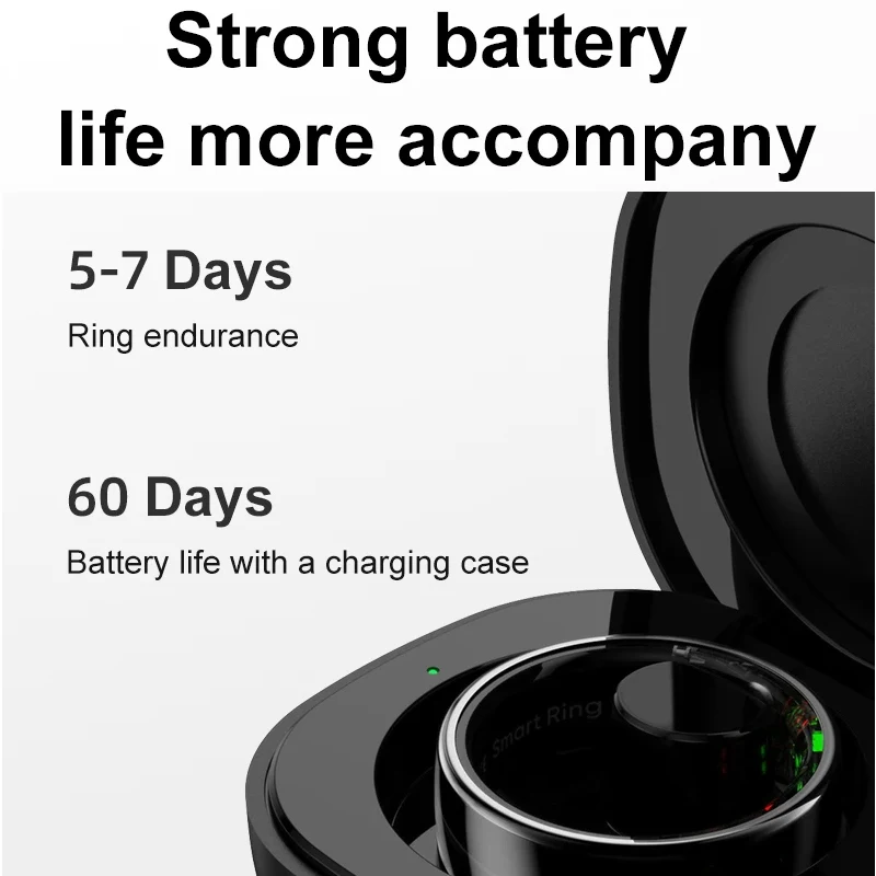Smart Ring with Charging Case  – обзор и цена Temperature Ring Skin