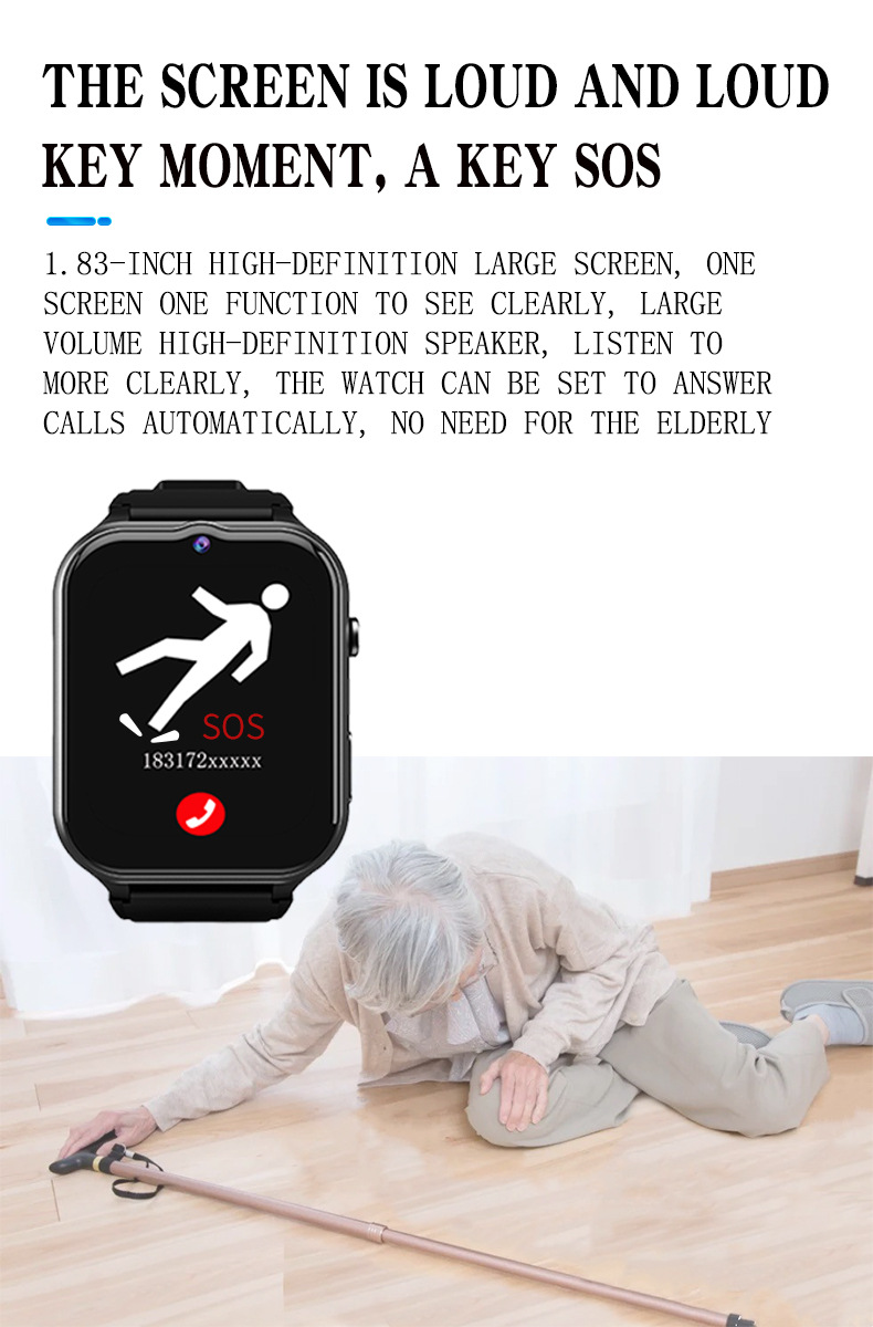 Elderly Smart Watch For Senior – обзор и цена Fall Detection Watch
