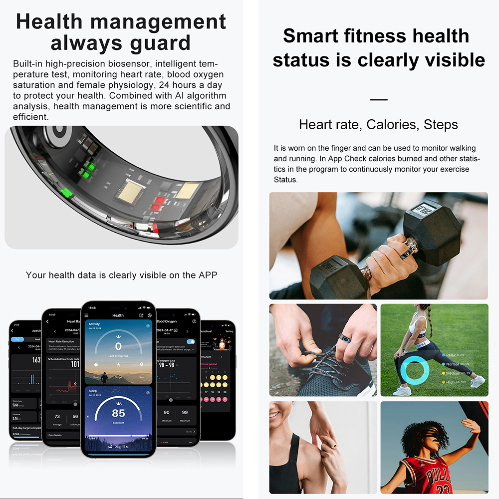 R08 Fitness Tracker Smart Ring – обзор и цена Temperature Ring Skin