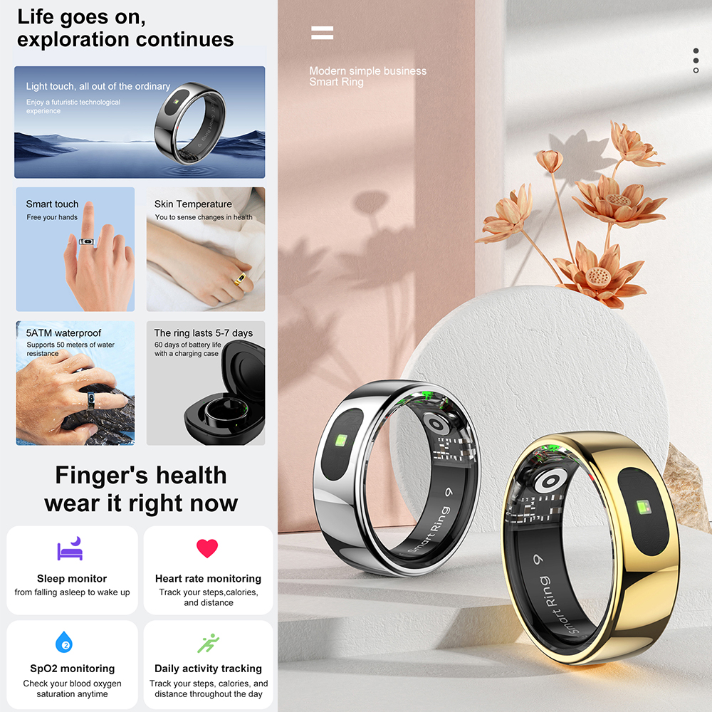 R08 Fitness Tracker Smart Ring – обзор и цена Temperature Ring Skin