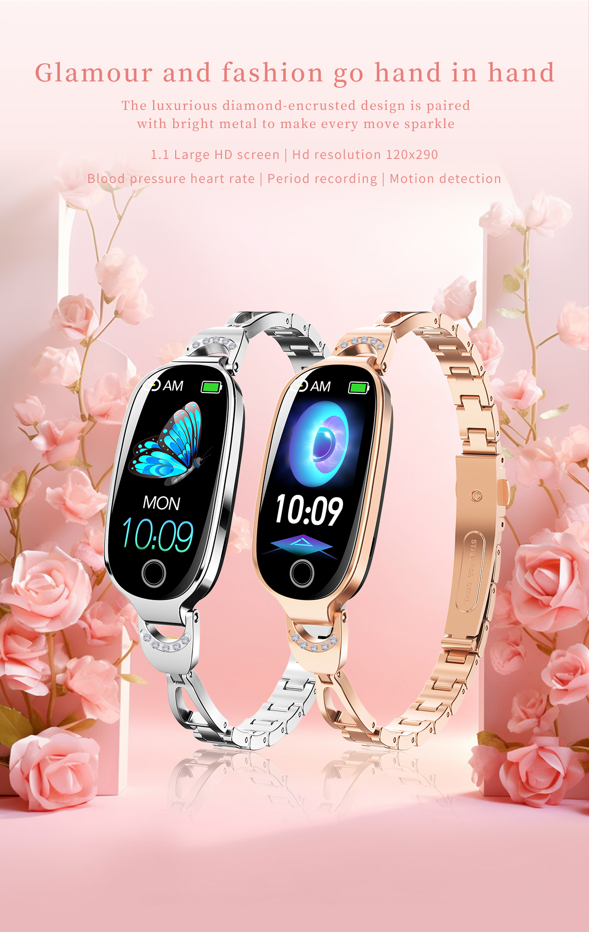 F81 Girl Heart Rate Waterproof – обзор и цена Breath Rate Monitor
