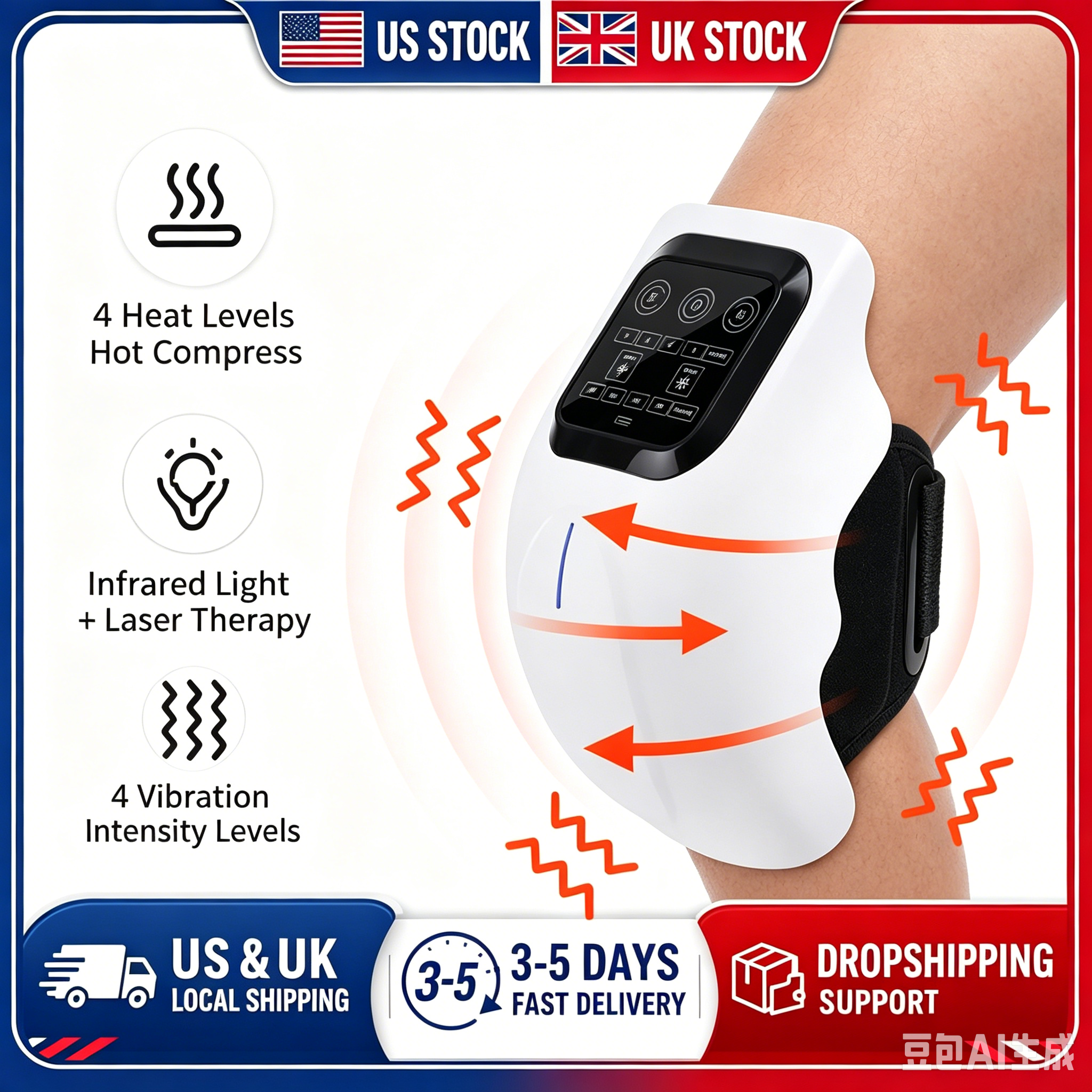 Infrared Knee Massager With 4- – обзор и цена Smart Knee Wrap