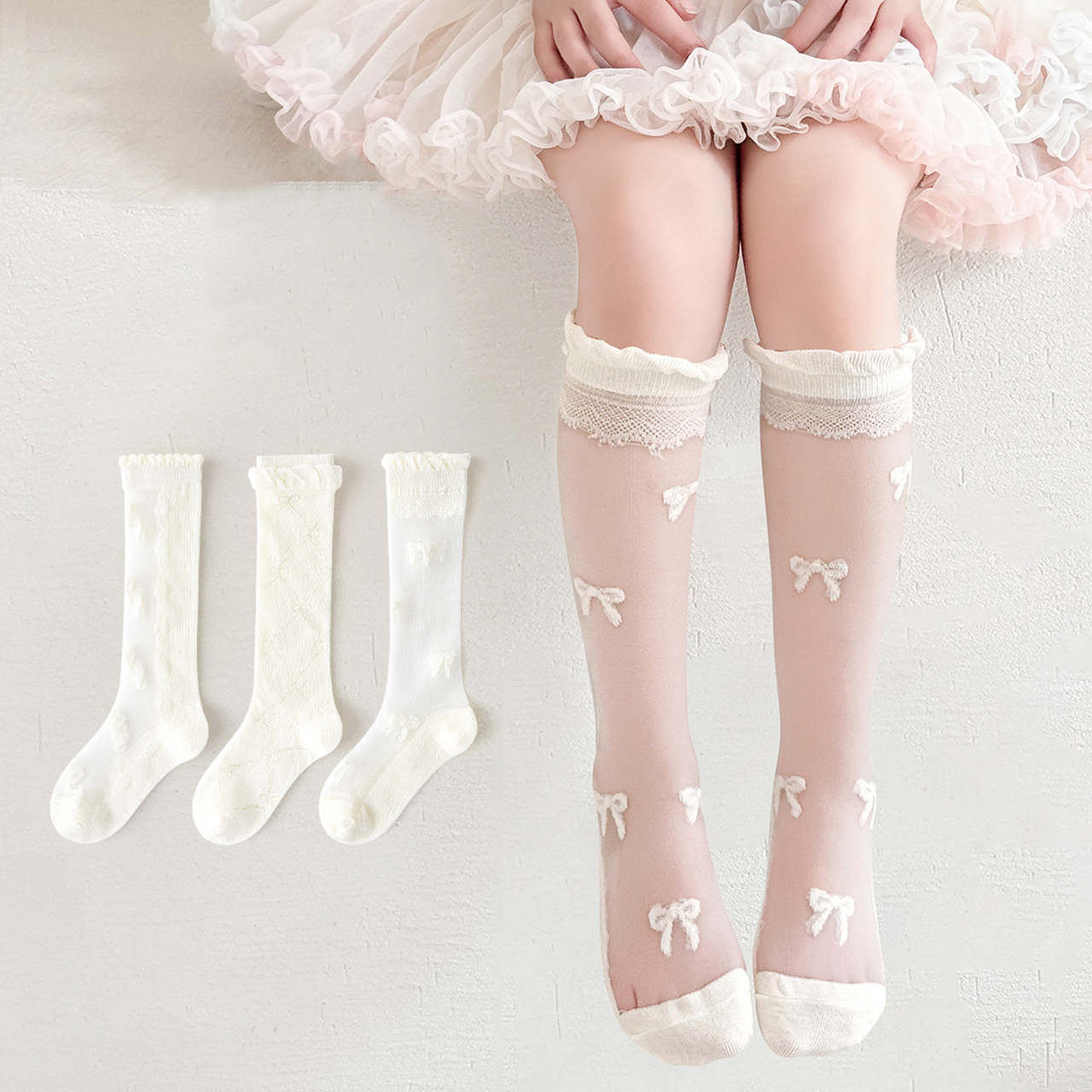 3 Pairs Lace Bow Baby Girl Lon – обзор и цена Baby Sock Oximeter
