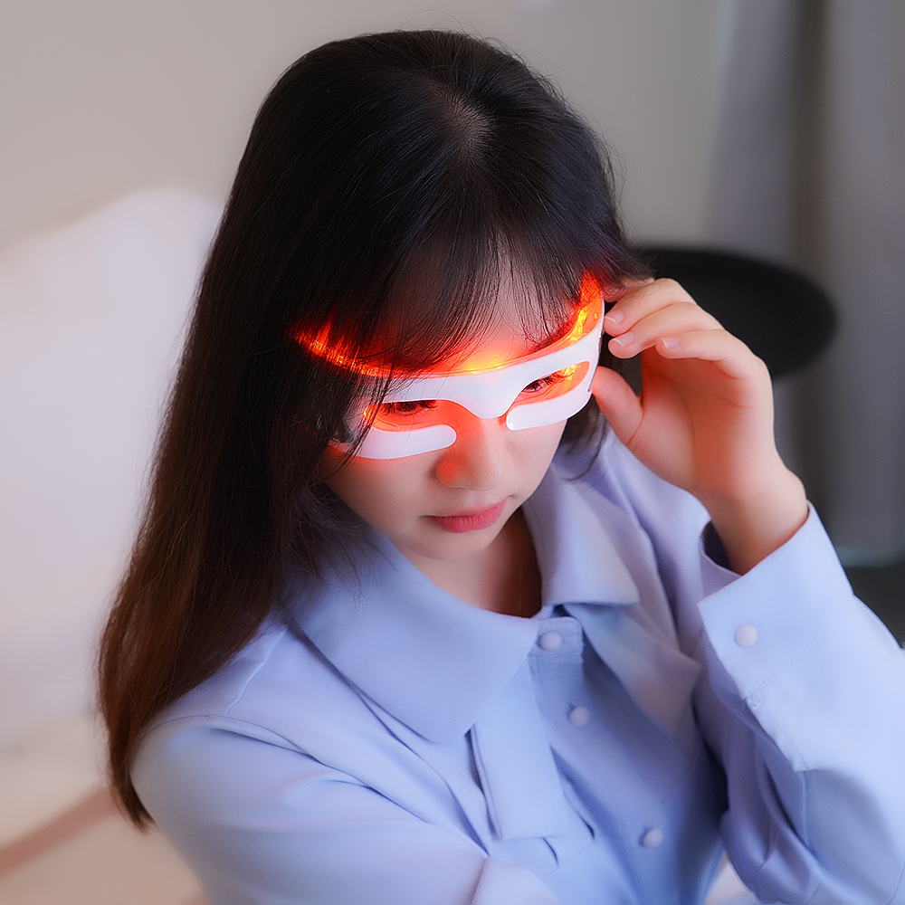 LED Eyecare Mask Device EMS Si – обзор и цена Light Therapy Glasses