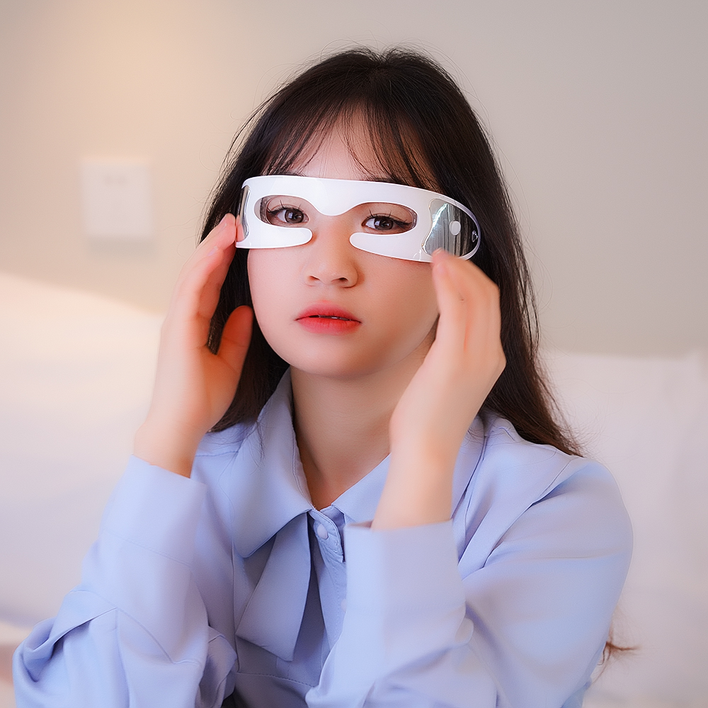 LED Eyecare Mask Device EMS Si – обзор и цена Light Therapy Glasses