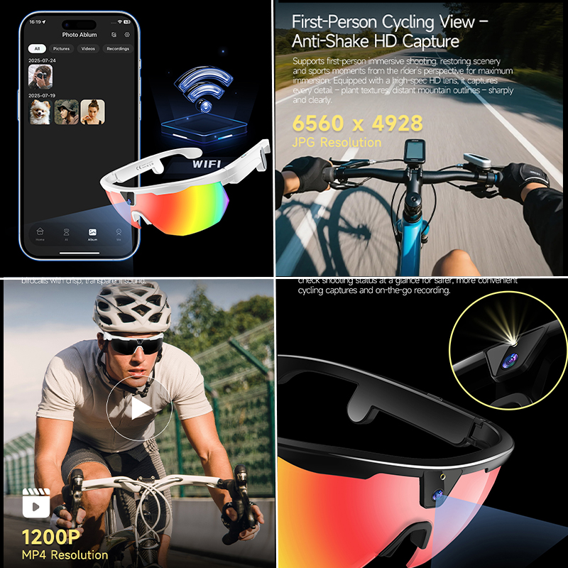 BT Cycling Sunglasses AI Voice – обзор и цена Smart Glasses Lens
