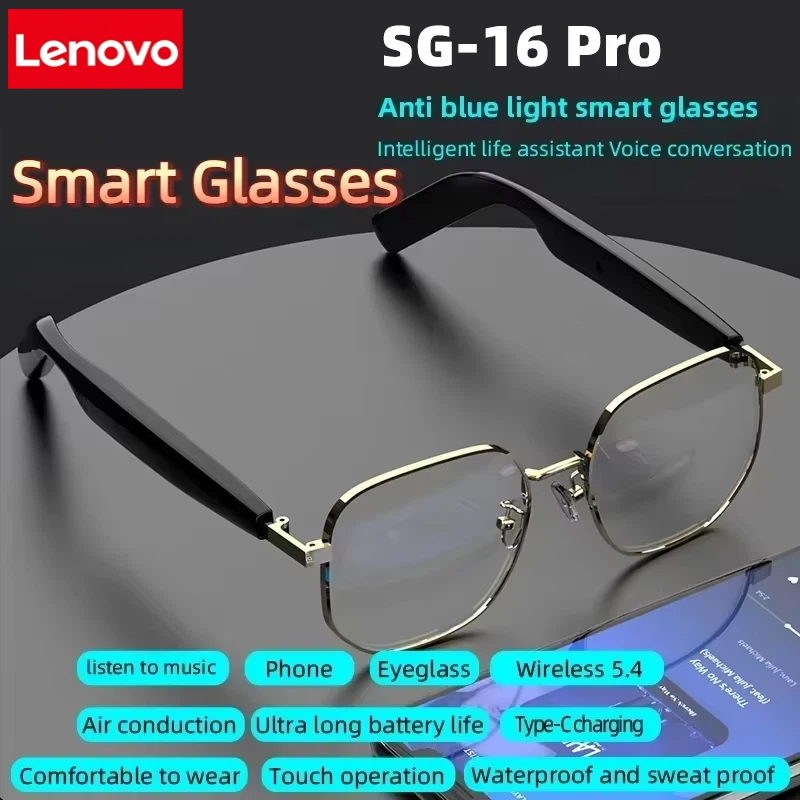 Lenovo New SG-16 Pro Smart Aud – обзор и цена Smart Glasses Lens