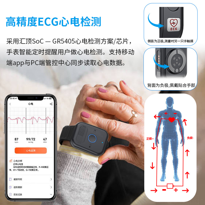 Elderly 5G card positioning wa – обзор и цена Fall Detection Watch