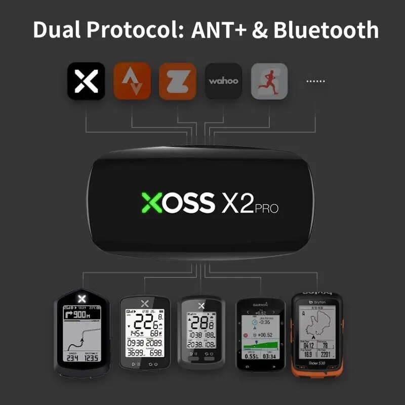 XOSS X2 Pro Chest Strap Heart  – обзор и цена Breath Rate Monitor