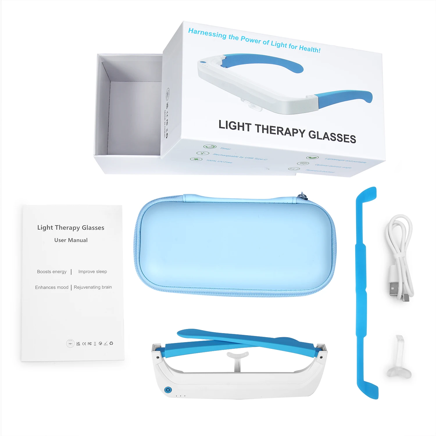 SAD Light Therapy Glasses Red  – обзор и цена Light Therapy Glasses
