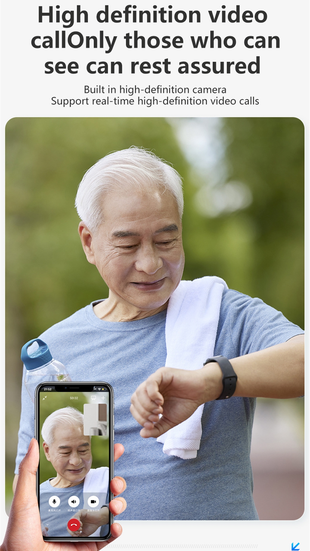 Elderly Smart Watch For Senior – обзор и цена Fall Detection Watch