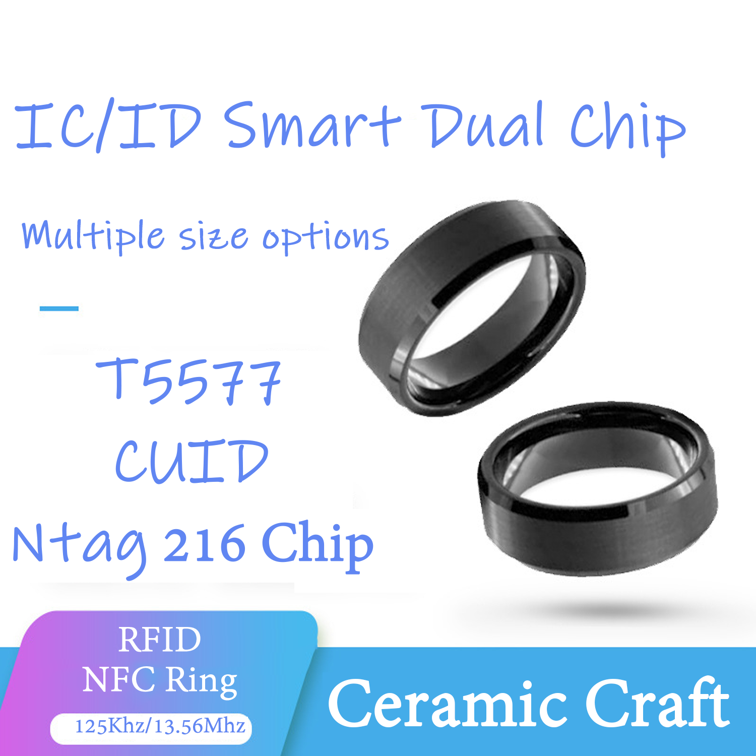 CUID T5577 Dual Chip Clone Rin – обзор и цена Smart Ring Nfc Pay