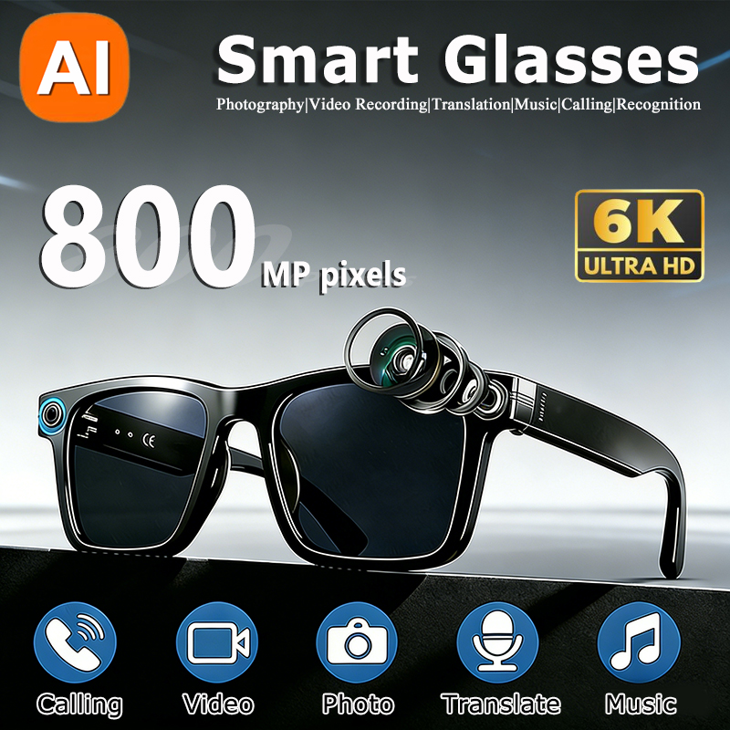 6K HD AI Camera Glasses 800MP  – обзор и цена Smart Glasses Lens