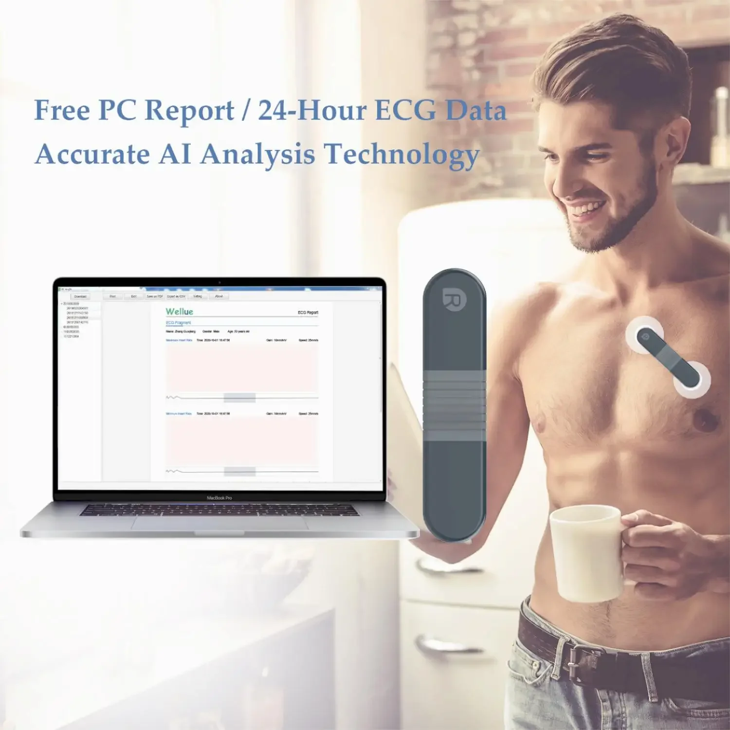 Wireless Bluetooth Dynamic Rec – обзор и цена Ecg Patch Monitor
