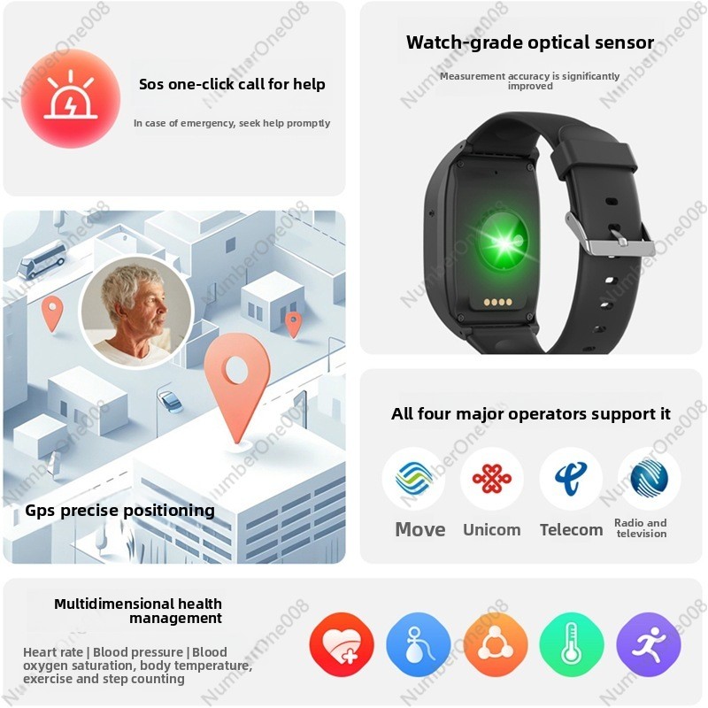 4G Smart Watch for Elderly, GP – обзор и цена Fall Detection Watch