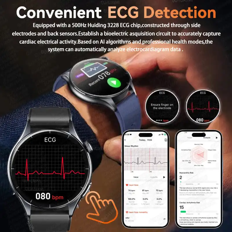 ECG Health Diagnosis Smart Wat – обзор и цена Fatigue Band Monitor