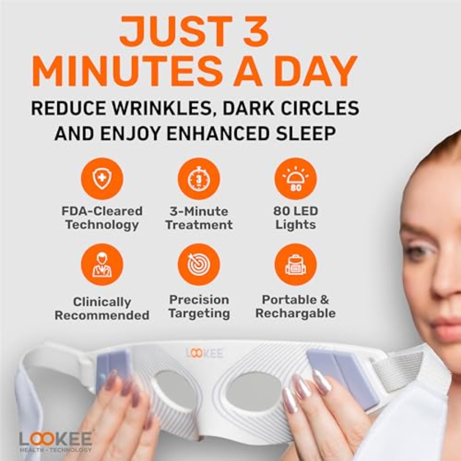 LOOKEE Under Eye Red Light The – обзор и цена Light Therapy Glasses