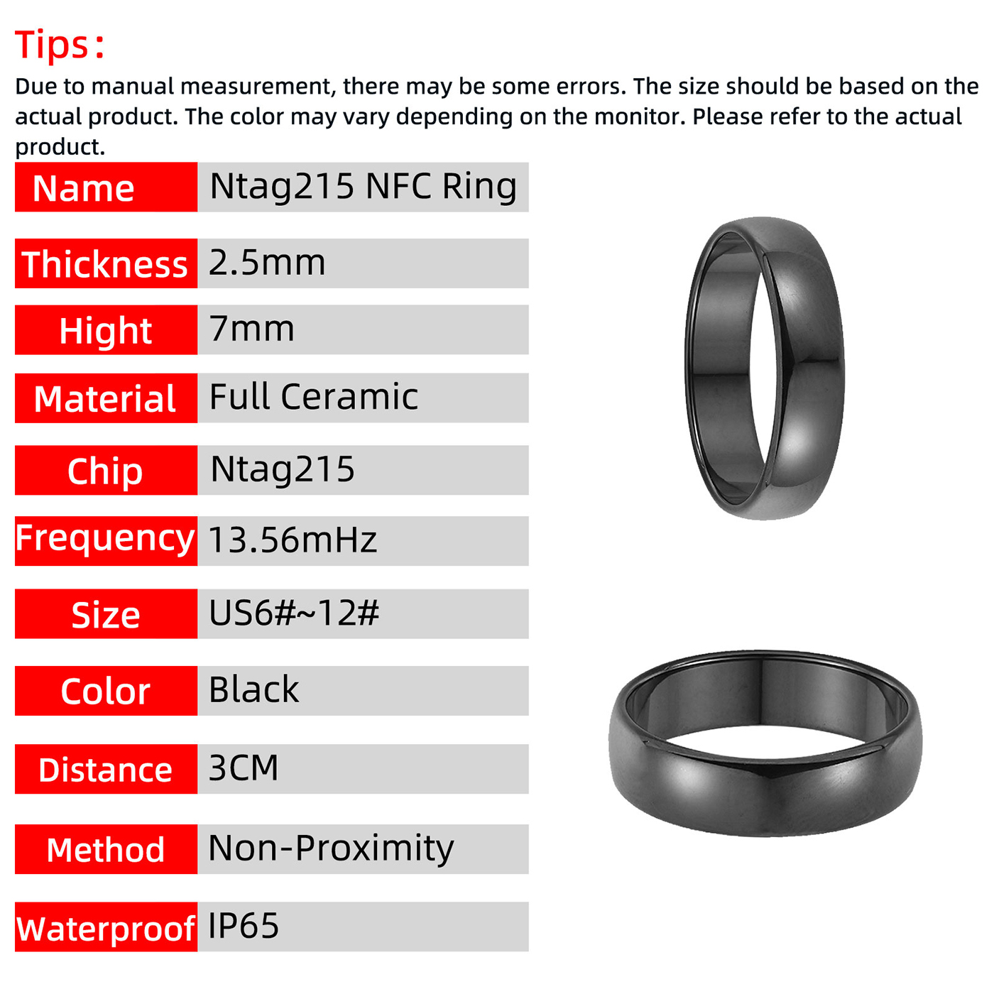 Ntag215 NFC Full Ceramic Smart – обзор и цена Smart Ring Nfc Pay