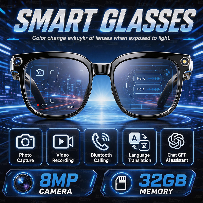 2026 HD AI Smart Glasses 32GB  – обзор и цена Smart Glasses Lens