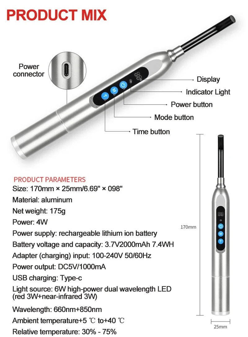 Red Light Therapy Device Canke – обзор и цена Galvanic Skin Sensor