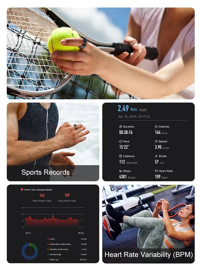 New Smart Ring R09 Health Moni – обзор и цена Temperature Ring Skin