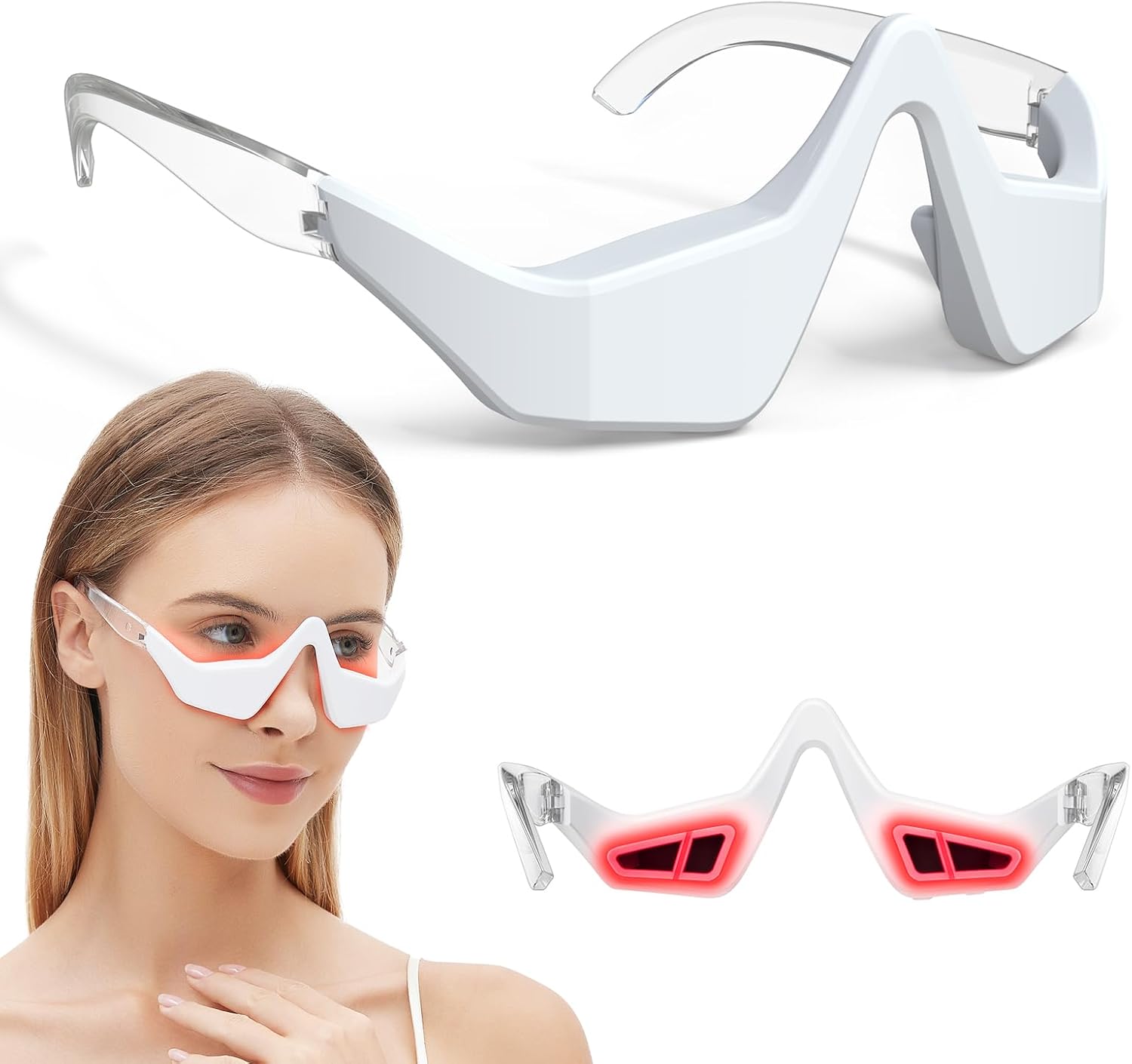 Microcurrent EMS Eye Massager  – обзор и цена Light Therapy Glasses