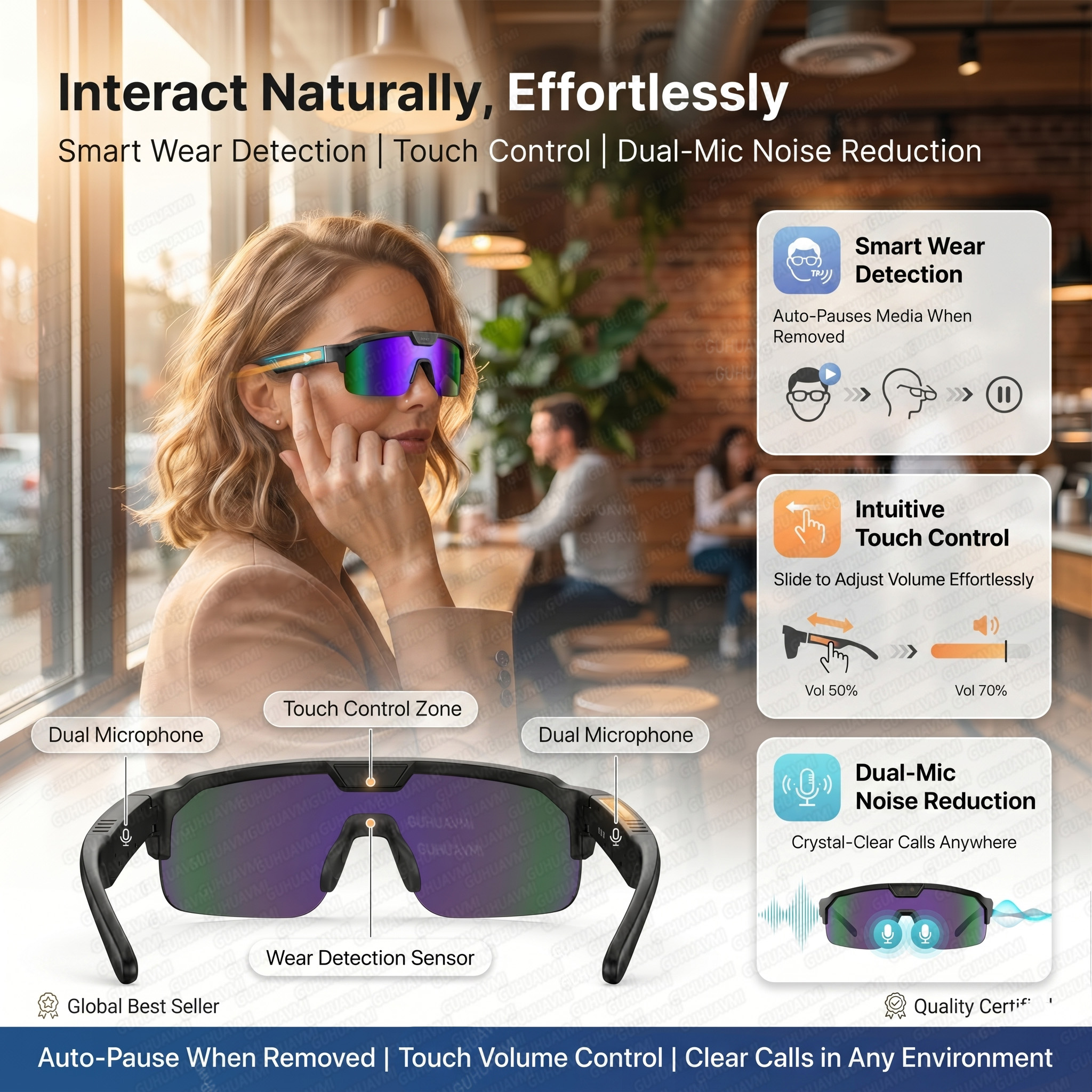 Smart Glasses with 4K HD Anti- – обзор и цена Smart Glasses Lens