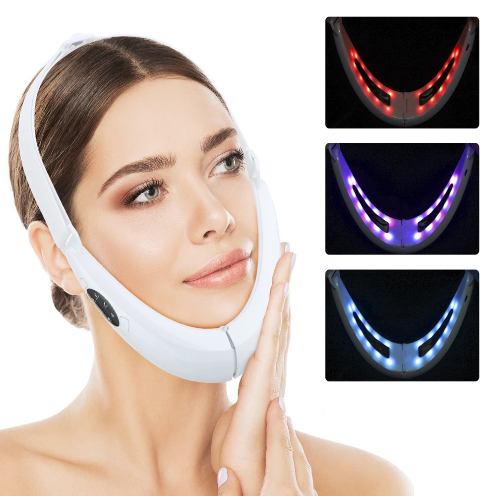 EMS V Shape Lift Belt Facial L – обзор и цена Galvanic Skin Sensor